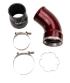 Picture of Wehrli 06-10 GM LBZ/LMM Duramax Passenger Side Intercooler Outlet Elbow Kit - Bronze Chrome