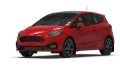Picture of Rally Armor 18-23 Ford Fiesta ST MK8 Red UR Mud Flap w/Black Logo