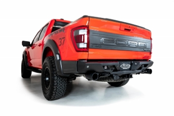 Picture of Addictive Desert Designs 2022+ Ford Raptor Stealth Fighter R Bumper w/ 2 Cube Lights - Hammer Black
