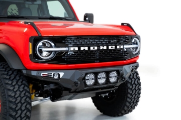 Picture of Addictive Desert Designs 21-22 Ford Bronco Bomber Front Bumper (w/ 3 Rigid 360 Mounts)