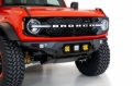 Picture of Addictive Desert Designs 21-22 Ford Bronco Bomber Front Bumper (w/ 3 Baja Designs LP4 Mounts)