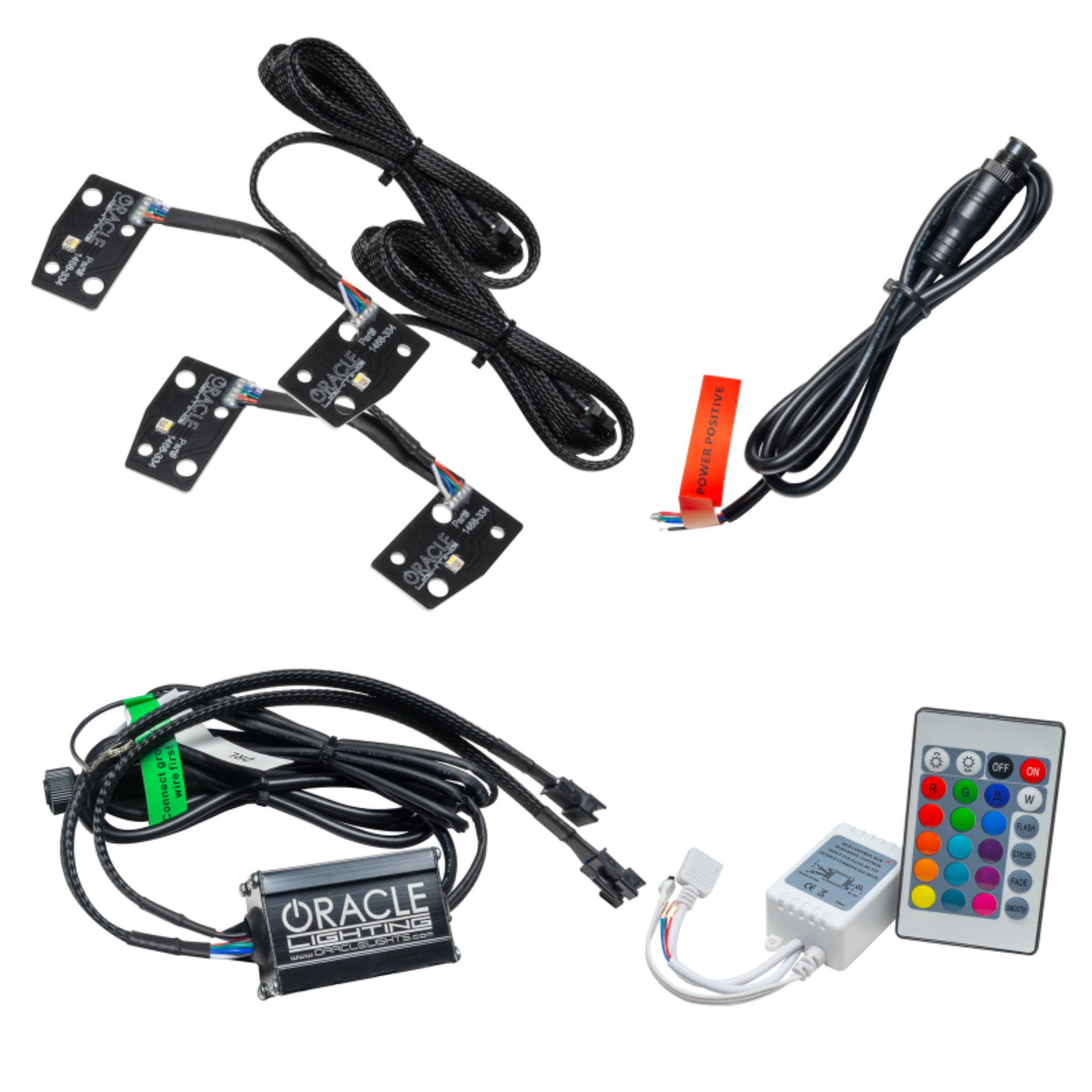 Picture of Oracle 2021 Ford Bronco DRL Upgrade w/ Halo Kit - ColorSHIFT w/ Simple Controller