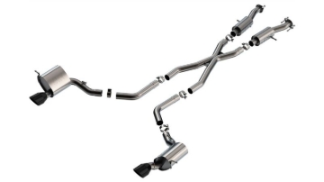 Picture of Borla 15-21 Jeep Grand Cherokee SRT 6.4L V8 AWD S-Type Cat-Back Exhaust System - Black Tips T-304SS