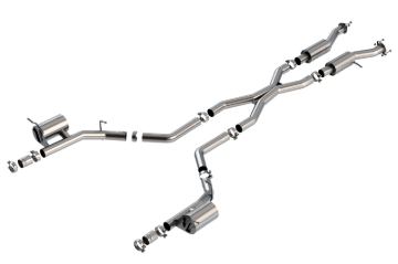Picture of Borla 2021+ Dodge Durango SRT Hellcat 6.2L V8 AWD S-Type Cat-Back Exhaust System - Factory Tips