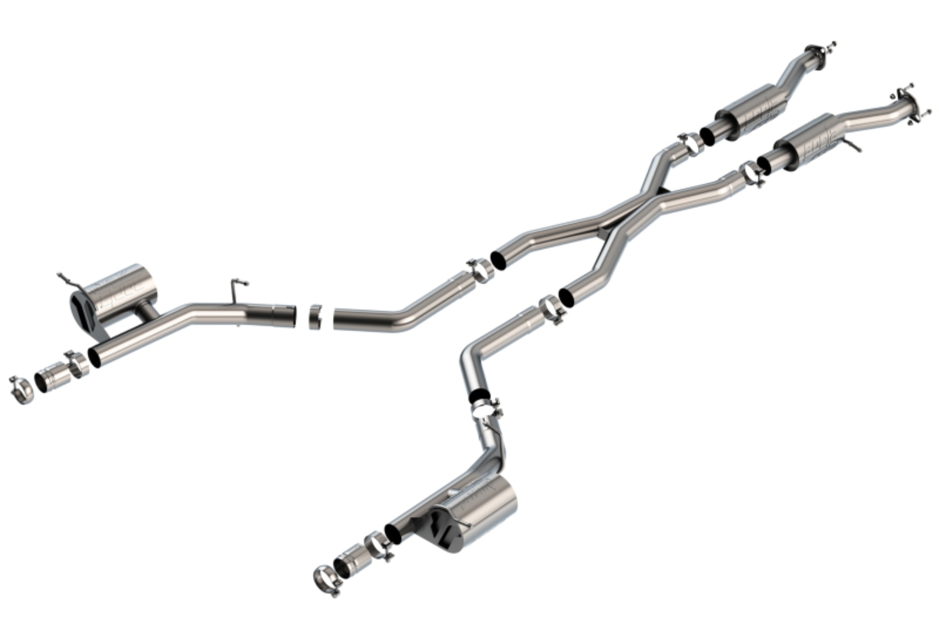 Picture of Borla 2021+ Dodge Durango SRT Hellcat 6.2L V8 AWD ATAK Cat-Back Exhaust System - Factory Tips