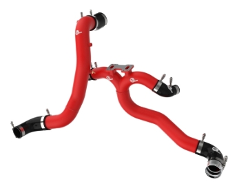 Picture of AFE 18-21 Kia Stinger V6-3.3L BladeRunner Alum Hot/Cold Charge Pipe Kit Red