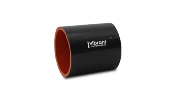 Picture of Vibrant 4.25in I.D. x 3in Long Gloss Black Silicone Hose Coupling