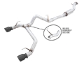 Picture of AWE Tuning 2021+ Ford Bronco 0FG Dual Rear Exit Exhaust w/Diamond Black Tips & Bash Guard