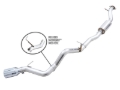 Picture of AWE Tuning 2021+ Ford Bronco 0FG Single Rear Exit Exhaust w/Chrome Silver Tip & Bash Guard