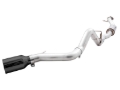 Picture of AWE Tuning 2021+ Ford Bronco 0FG Single Rear Exit Exhaust w/Diamond Black Tip & Bash Guard