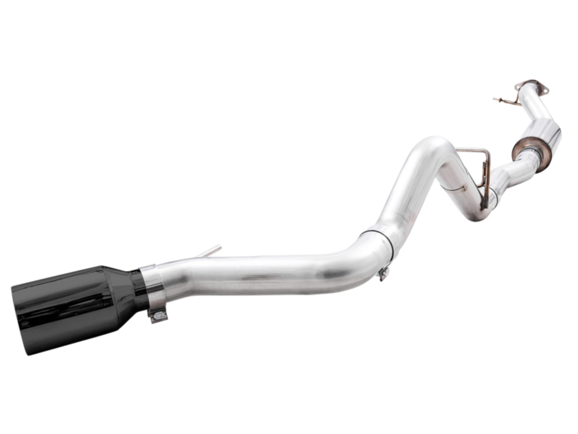 Picture of AWE Tuning 2021+ Ford Bronco 0FG Single Rear Exit Exhaust w/Diamond Black Tip & Bash Guard