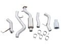 Picture of AWE Tuning 2021+ Ford Bronco 0FG Single Rear Exit Exhaust w/Chrome Silver Tip & Bash Guard