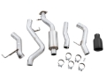 Picture of AWE Tuning 2021+ Ford Bronco 0FG Single Rear Exit Exhaust w/Diamond Black Tip & Bash Guard
