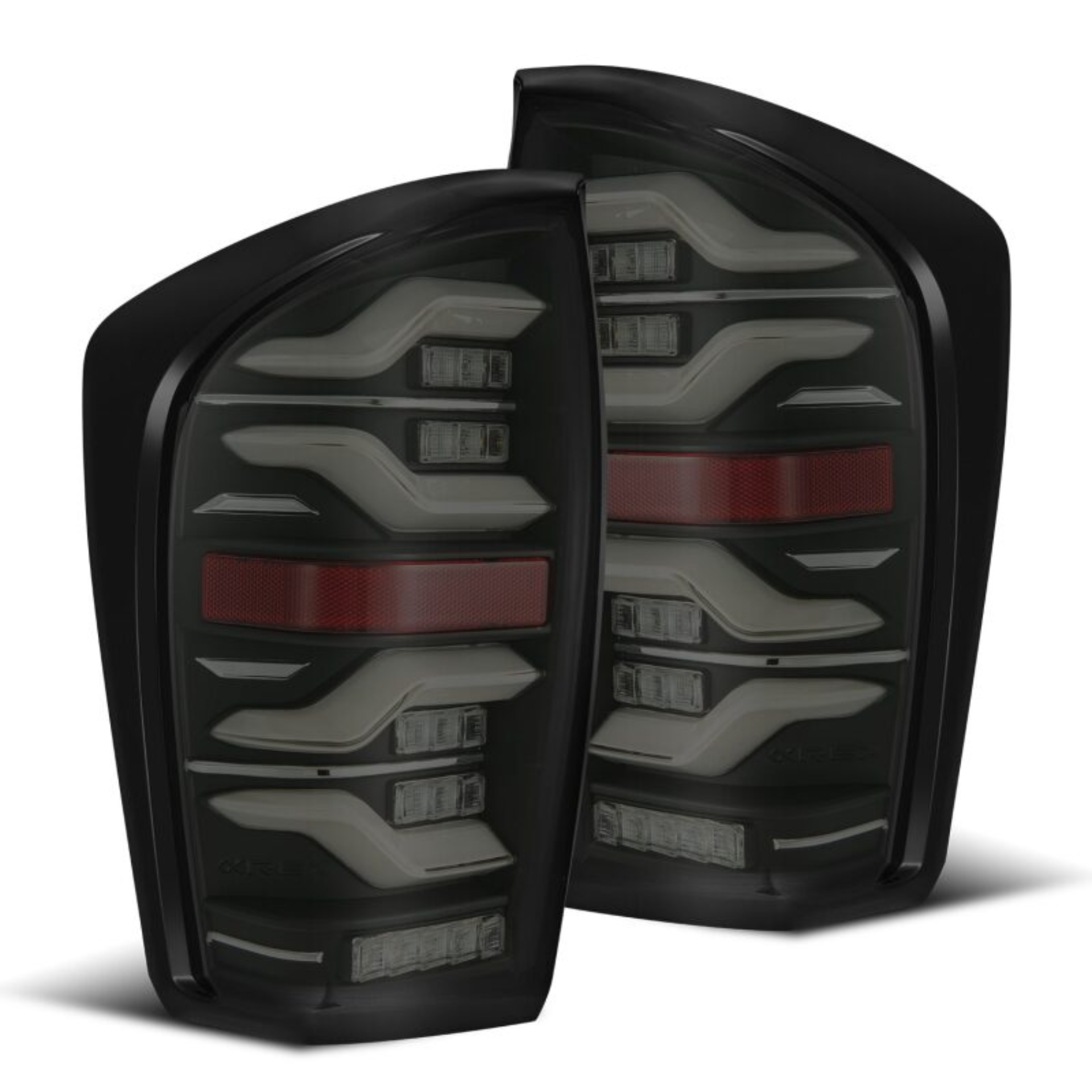 Picture of AlphaRex 16-21 Toyota Tacoma LUXX LED Taillights Blk w/Activ Light/Seq Signal