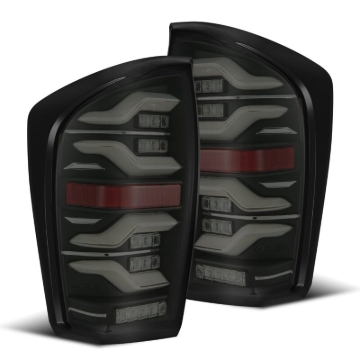 Picture of AlphaRex 16-21 Toyota Tacoma LUXX LED Taillights Blk w/Activ Light/Seq Signal