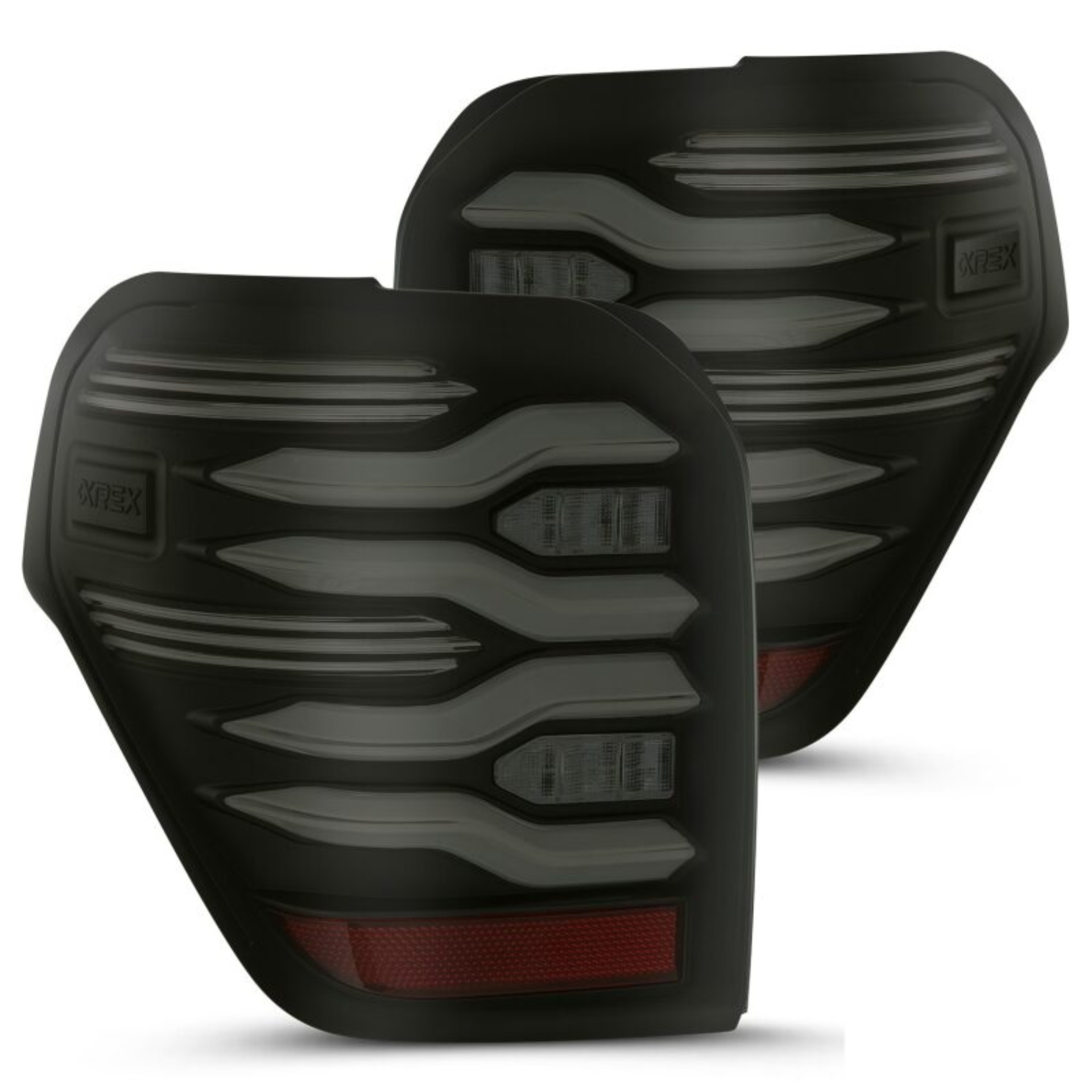 Picture of AlphaRex 10-21 Toyota 4Runner LUXX LED Taillights Blk w/Activ Light/Seq Signal