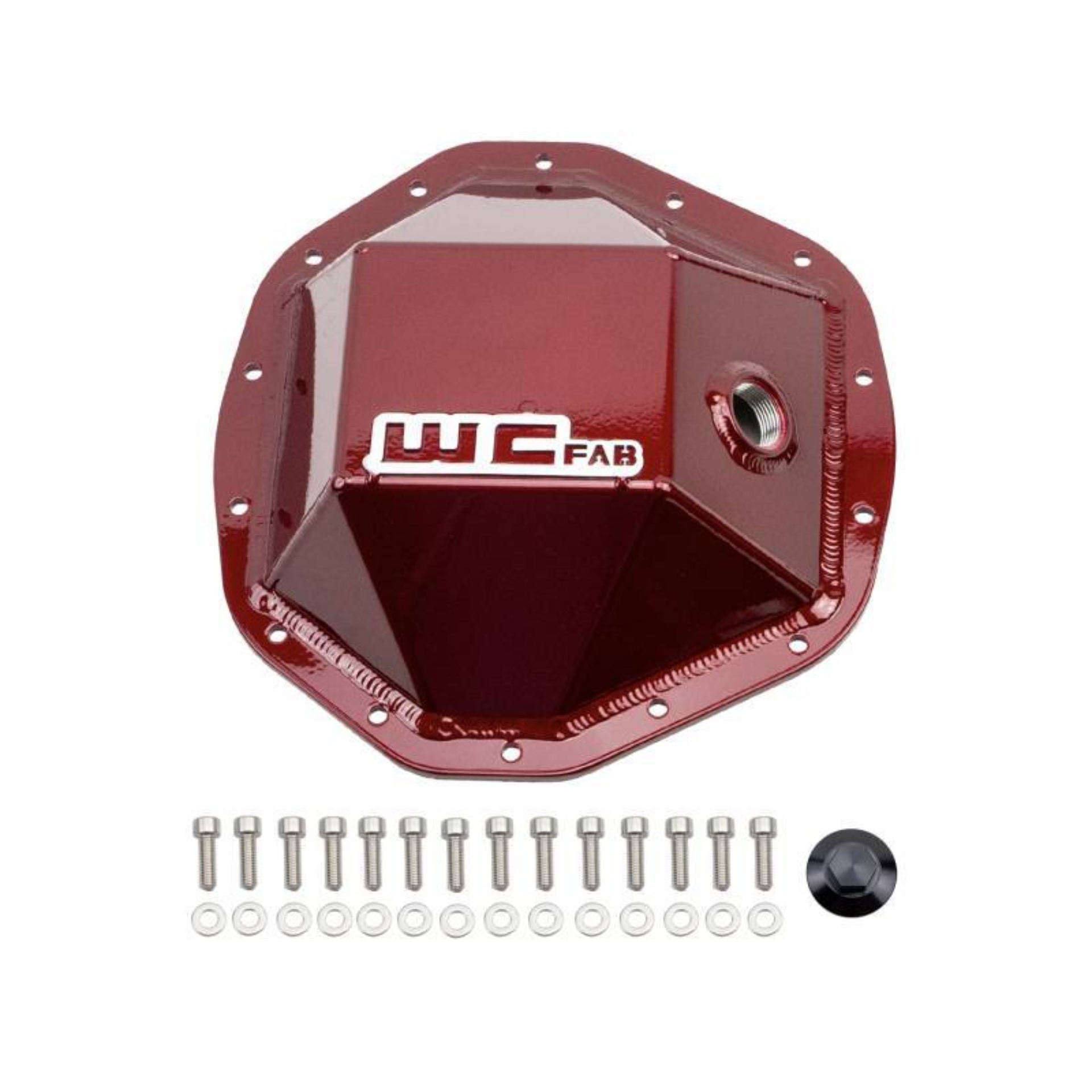 Picture of Wehrli 20-24 GM Duramax - 19-23 Ram HD Rear Differential Cover - Red