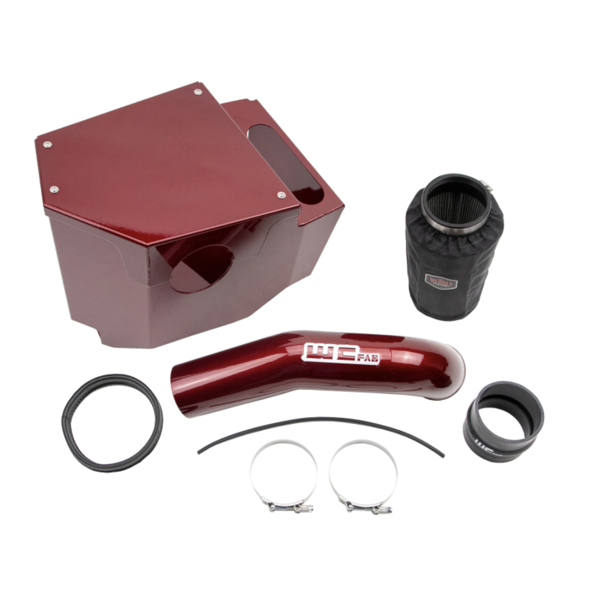Picture of Wehrli 20-24 Chevrolet 6.6L L5P Duramax 4in Intake Kit - Red