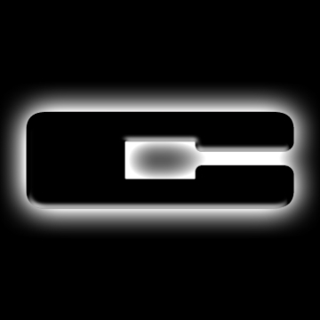Picture of ORACLE Lighting Universal Illuminated LED Letter Badges - Matte Blk Surface Finish - C