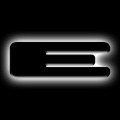Picture of ORACLE Lighting Universal Illuminated LED Letter Badges - Matte Blk Surface Finish - E