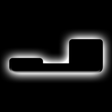 Picture of ORACLE Lighting Universal Illuminated LED Letter Badges - Matte Blk Surface Finish - J