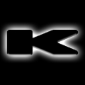 Picture of ORACLE Lighting Universal Illuminated LED Letter Badges - Matte Blk Surface Finish - K