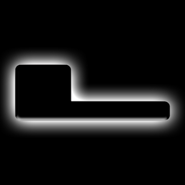 Picture of ORACLE Lighting Universal Illuminated LED Letter Badges - Matte Blk Surface Finish - L