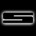 Picture of ORACLE Lighting Universal Illuminated LED Letter Badges - Matte Blk Surface Finish - S