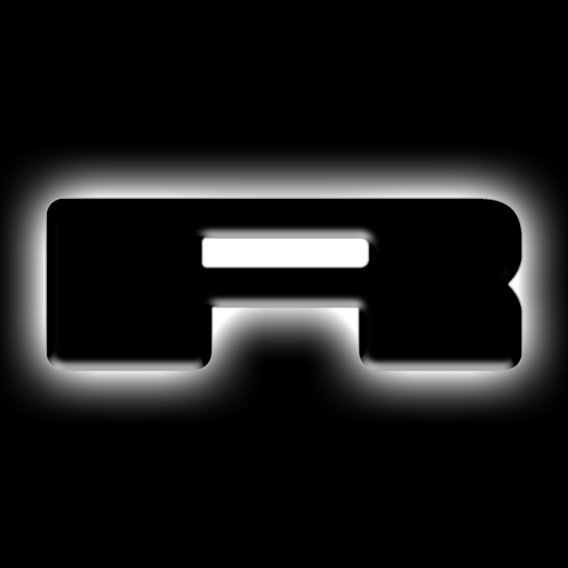 Picture of ORACLE Lighting Universal Illuminated LED Letter Badges - Matte Blk Surface Finish - R