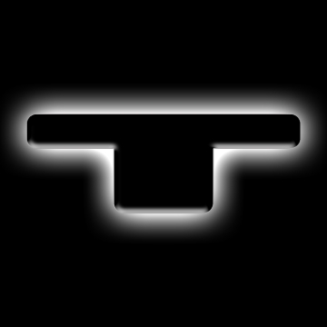 Picture of ORACLE Lighting Universal Illuminated LED Letter Badges - Matte Blk Surface Finish - T