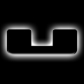 Picture of ORACLE Lighting Universal Illuminated LED Letter Badges - Matte Blk Surface Finish - U