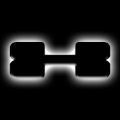 Picture of ORACLE Lighting Universal Illuminated LED Letter Badges - Matte Blk Surface Finish - X