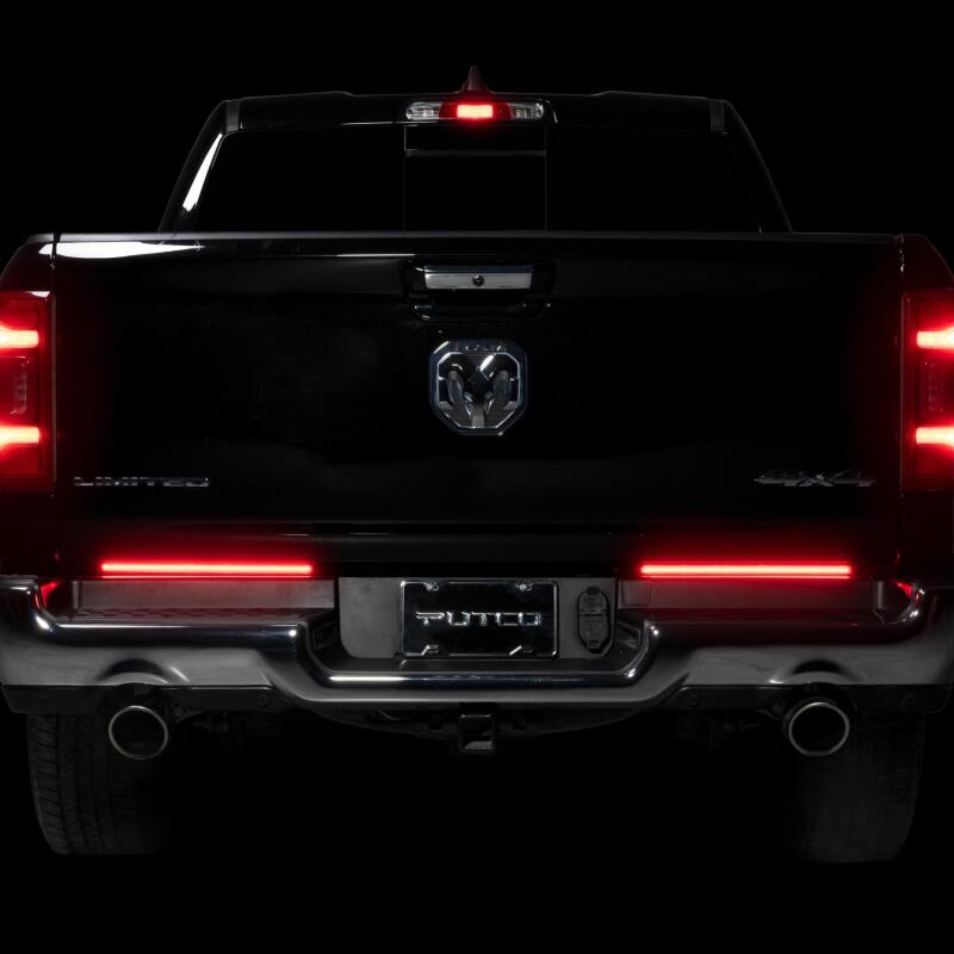 Picture of Putco 09-22 Jeep Wrangler JK/19-22 Ram 1500/2500 18in Split Red Light Blade Direct Fit Kit Red/White