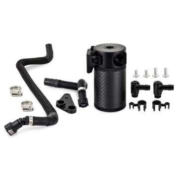 Picture of Mishimoto 2020+ Chevrolet Corvette C8 Baffled Oil Catch Can Kit (PCV Side) - Carbon Fiber