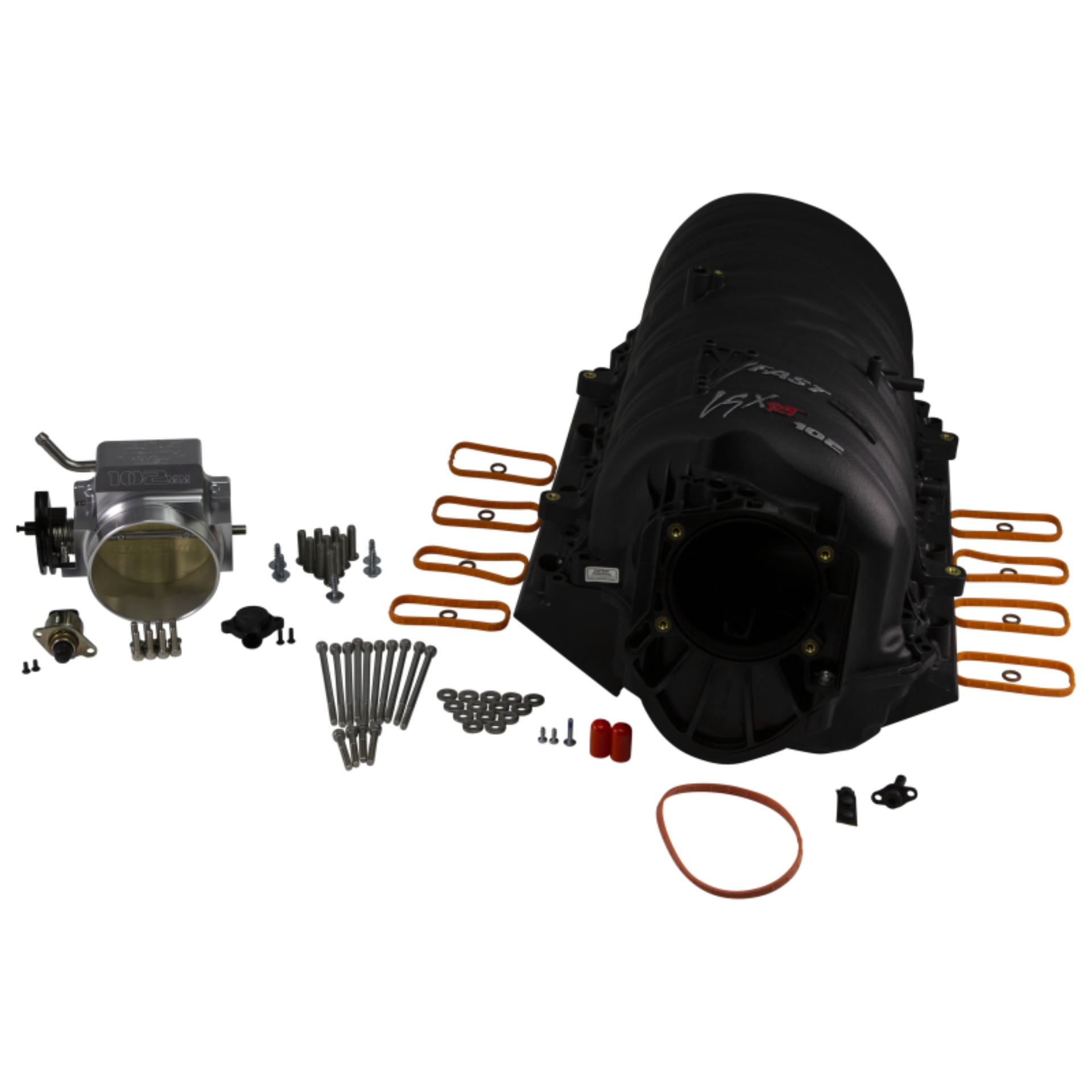 Picture of THROTTLE BODY / MANIFOLD KIT, 102 MM THROTTLE BODY W/ 102MM BLACK TRUCK MANIFOLD
