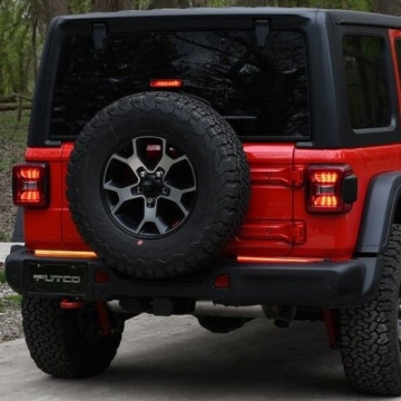 Picture of Putco 18-22 Jeep Wrangler JL/19-22 Ram 1500 18in Split Light Blade Direct Fit Kit Red/Amber/White