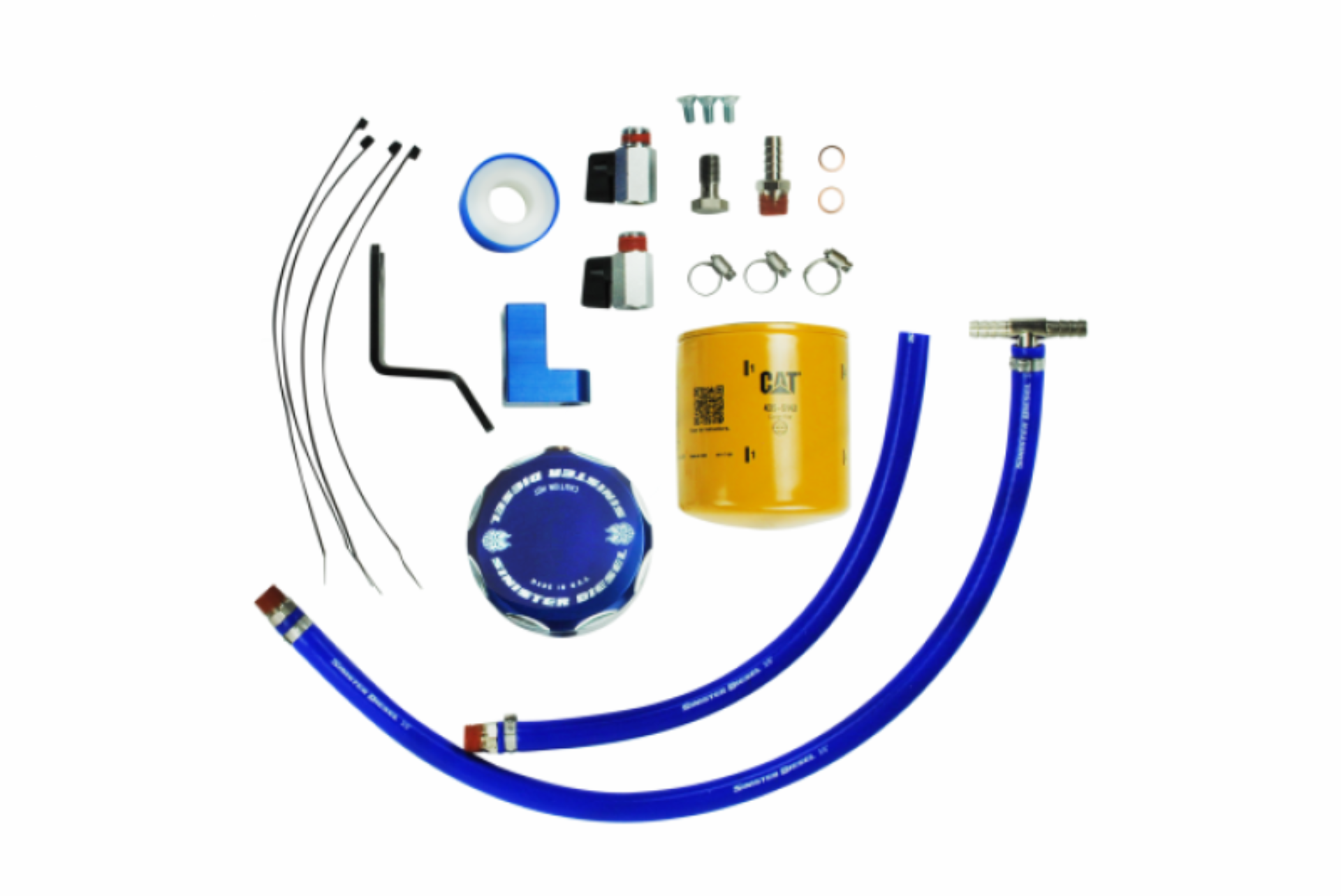 Picture of Sinister Diesel 20-21 Ford 6.7L Powerstroke Coolant Filtration System w/ CAT Filter