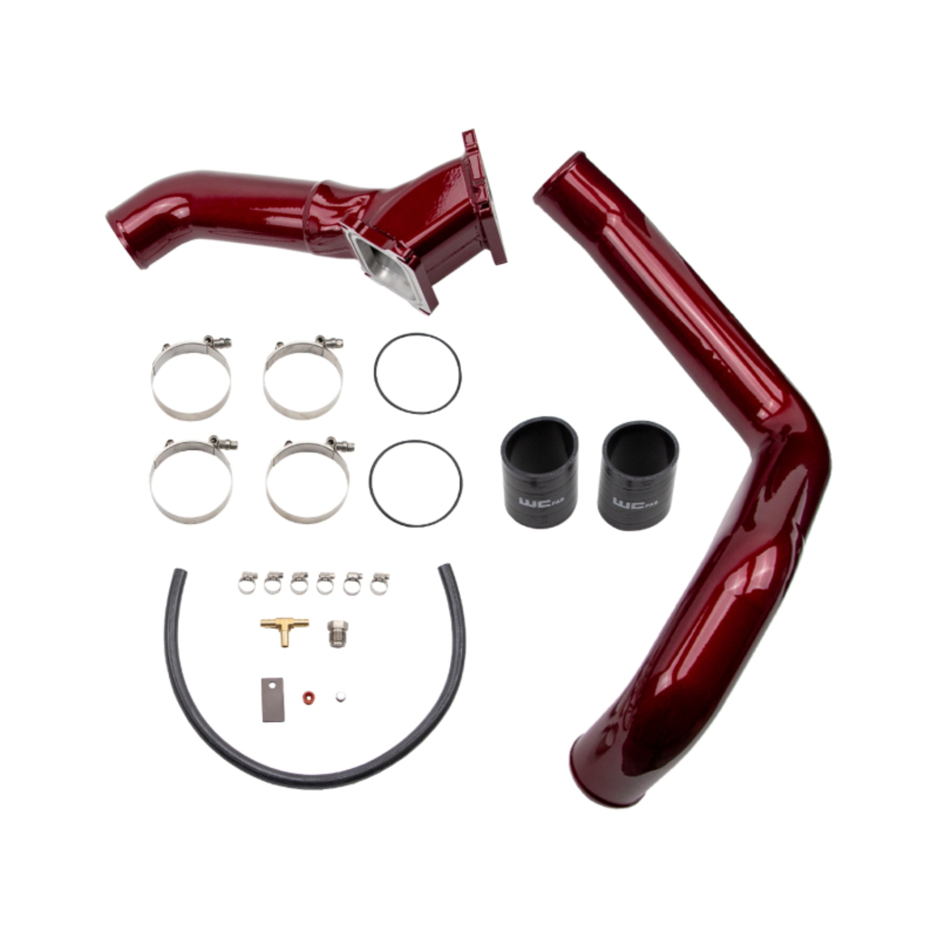 Picture of Wehrli 01-04 Chevrolet 6.6L LB7 Duramax 3in Y-Bridge Kit - Sparkle Copper