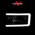 Picture of ANZO 94-02 Dodge RAM Crystal Headlight - w/ Light Bar Black Housing