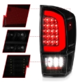 Picture of ANZO 16-21 Toyota Tacoma LED Tail Lights - w/ Light Bar Sequential Black Housing & Smoke Lens