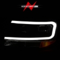 Picture of ANZO 99-04 Jeep Grand Cherokee Crystal Headlights - w/ Light Bar Black Housing