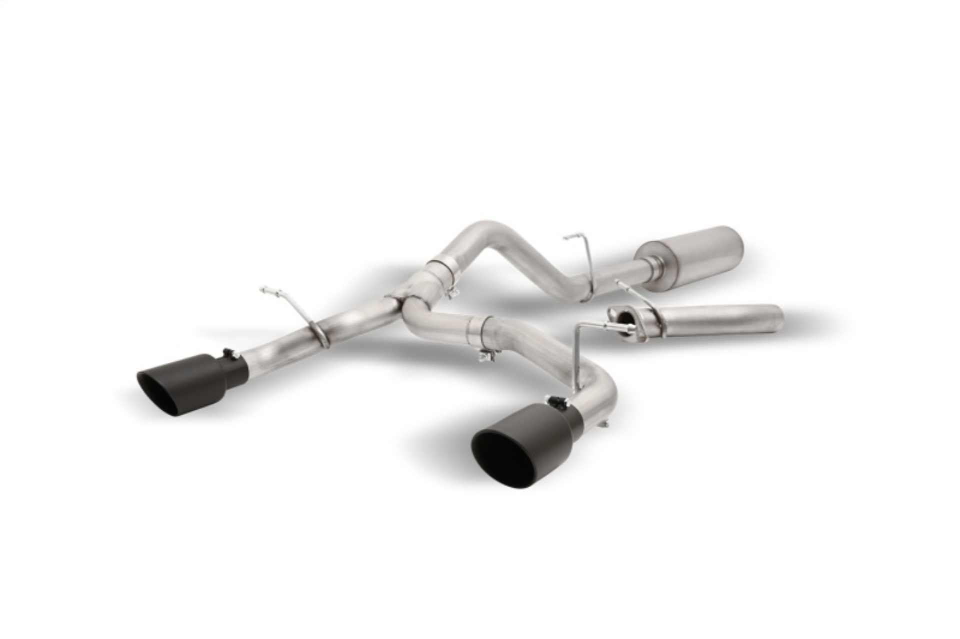 Picture of Gibson 2021+ Ford Bronco 4-DR 2.7L 4WD 2.5in Black Elite Cat-Back Dual Split Exhaust - Stainless