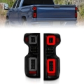 Picture of ANZO 19-21 Chevy Silverado Full LED Taillights Black Housing Smoke Lens G2 (w/C light Bars)