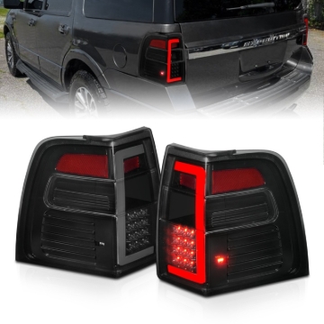 Picture of ANZO 07-17 Ford Expedition LED Taillights w/ Light Bar Black Housing Smoke Lens