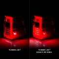 Picture of ANZO 07-17 For Expedition LED Taillights w/ Light Bar Chrome Housing Red/Clear Lens