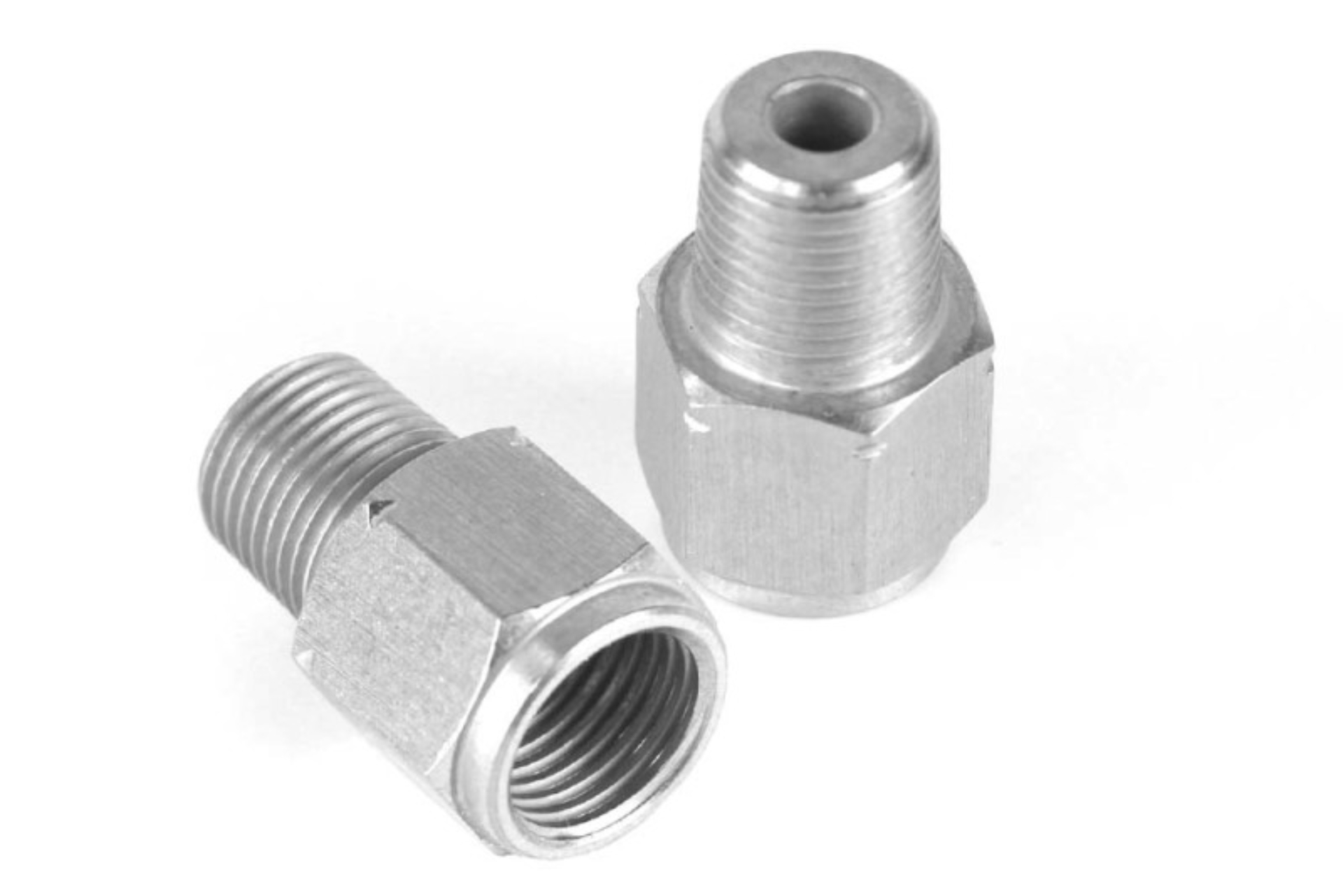 Picture of Haltech M10 x 1.0 to 1/8 BSPT Adaptor - Stainless Steel