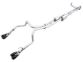 Picture of AWE Tuning 4th Gen GM 1500 6.2L 0FG Cat-Back Split Rear Exit (w/ Bumper Cutouts) - Quad Diamond Tips