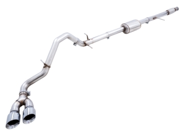 Picture of AWE Tuning 4th Gen GM 1500 5.3L 0FG Cat-Back Dual Side Exit (Flat Bumper) - Chrome Tips