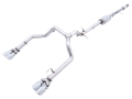 Picture of AWE Tuning 4th Gen GM 1500 5.3L 0FG Cat-Back Split Rear Exit (w/ Bumper Cutouts) - Quad Chrome Tips