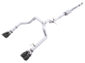 Picture of AWE Tuning 4th Gen GM 1500 5.3L 0FG Cat-Back Split Rear Exit (w/ Bumper Cutouts) - Quad Diamond Tips